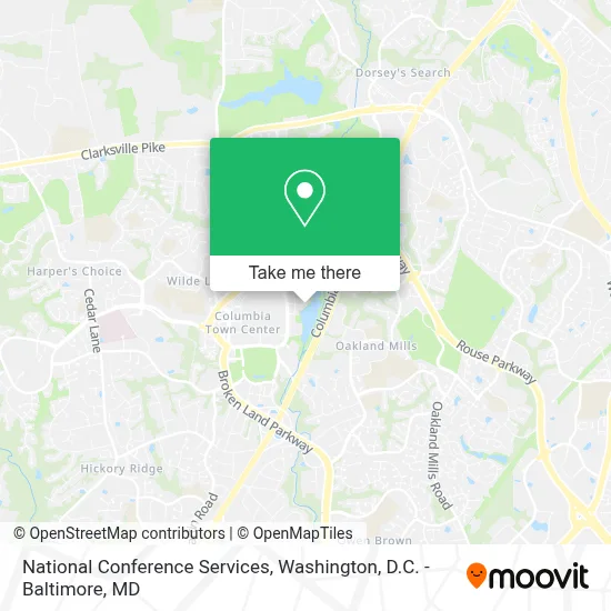 National Conference Services map