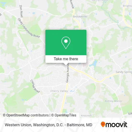 Western Union map