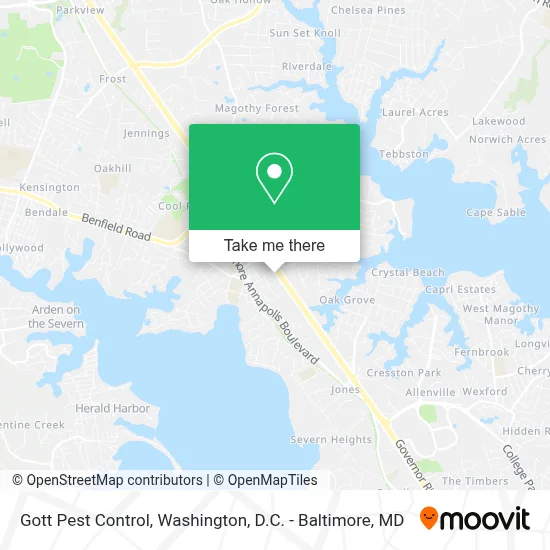Gott Pest Control map