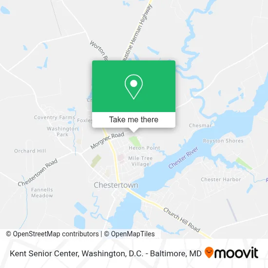 Kent Senior Center map