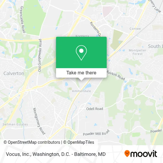 Vocus, Inc. map