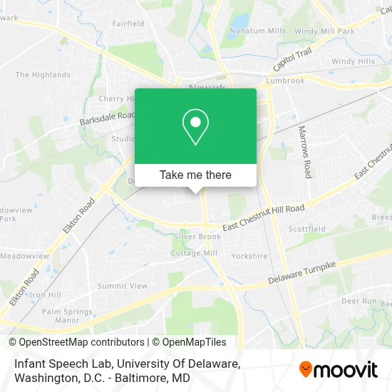 Infant Speech Lab, University Of Delaware map