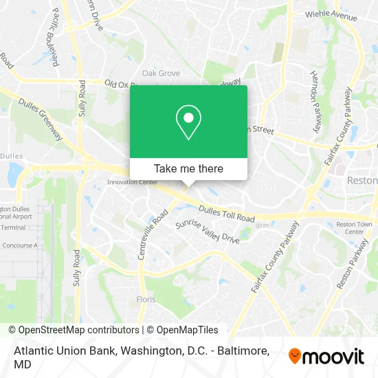Atlantic Union Bank map