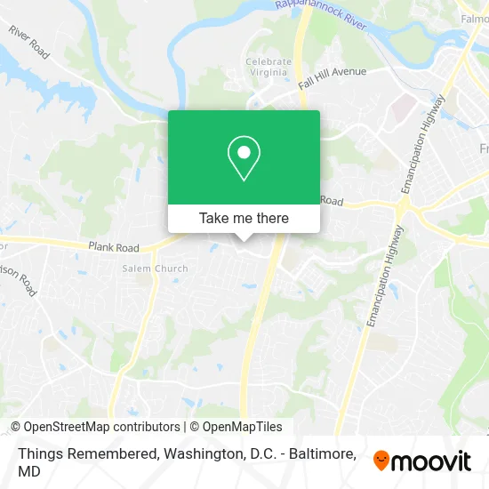 Things Remembered map