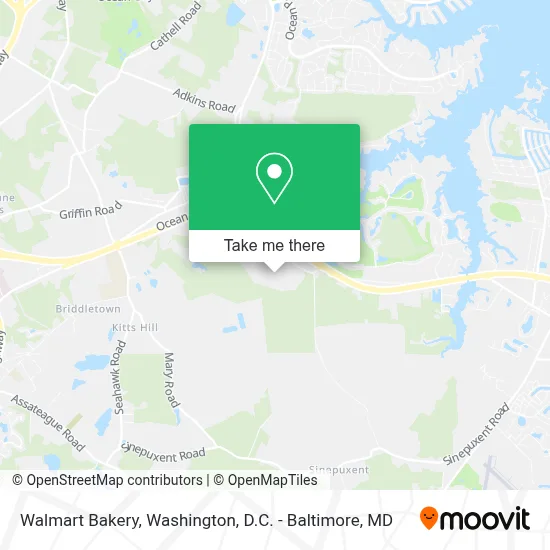 Walmart Bakery map