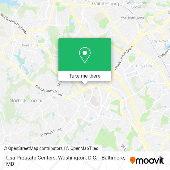 Usa Prostate Centers map