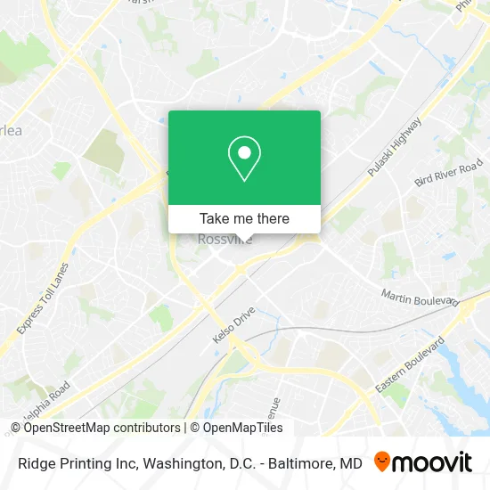 Ridge Printing Inc map
