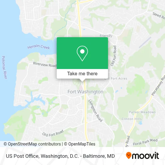 Us Post Office map