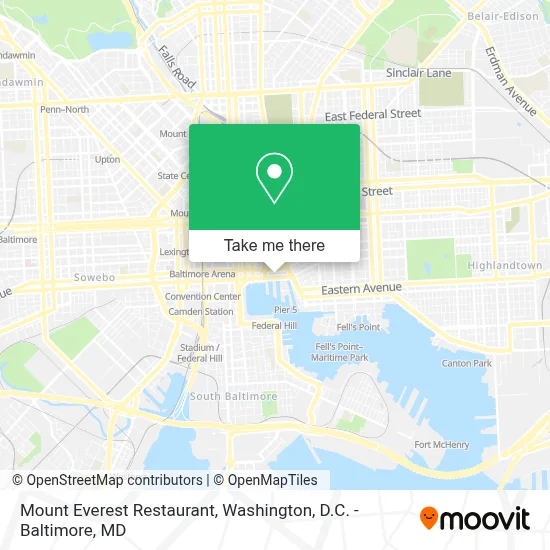 Mount Everest Restaurant map