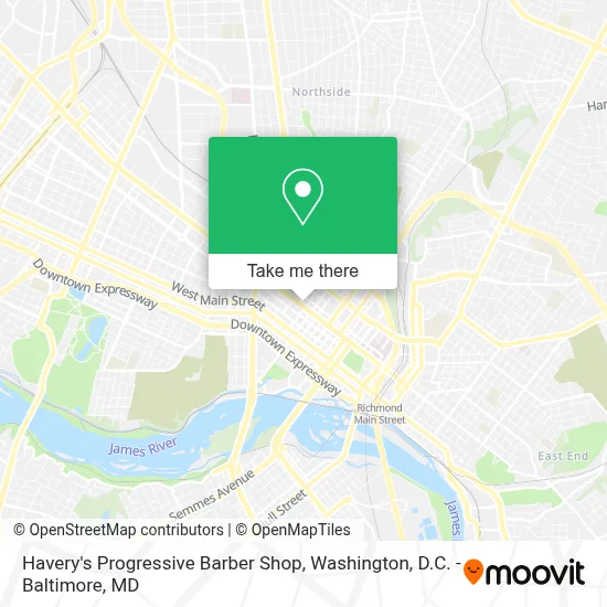 Havery's Progressive Barber Shop map