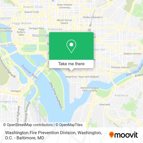 Washington Fire Prevention Division map