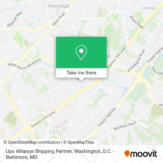 Ups Alliance Shipping Partner map