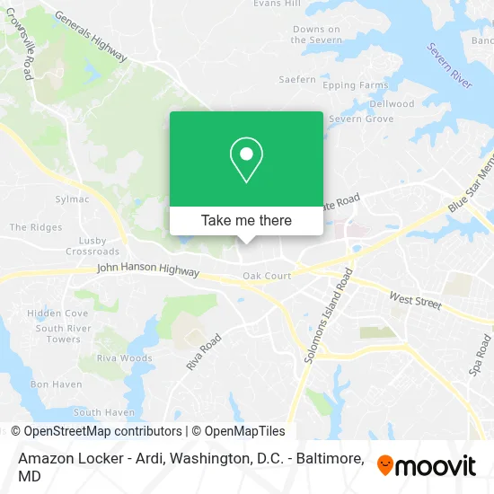 Amazon Locker - Ardi map