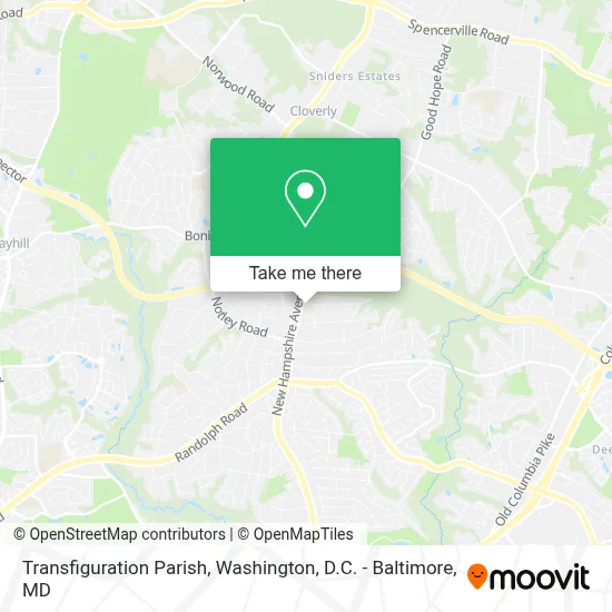 Transfiguration Parish map