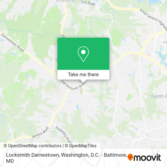 Locksmith Darnestown map