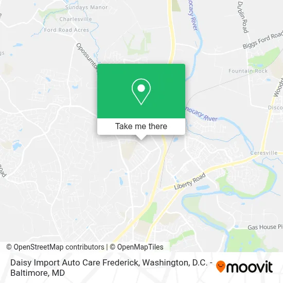 Daisy Import Auto Care Frederick map
