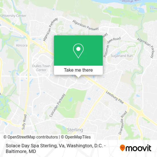 Solace Day Spa Sterling, Va map