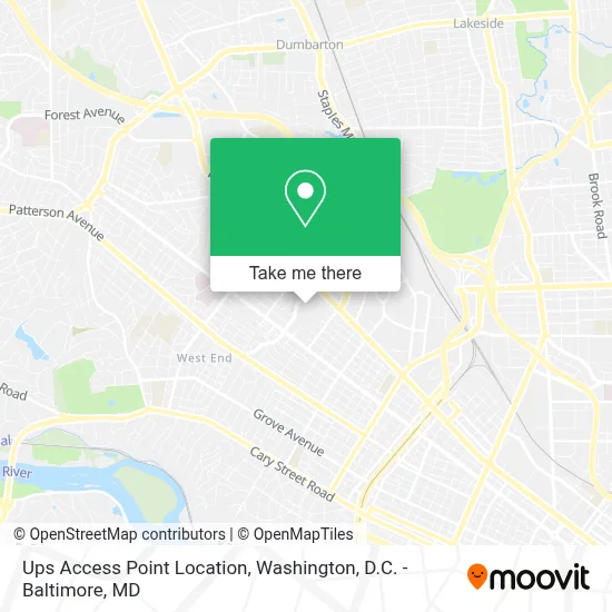 Ups Access Point Location map