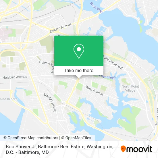 Bob Shriver Jr, Baltimore Real Estate map