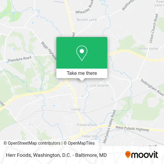 Herr Foods map