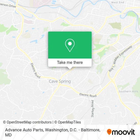 Advance Auto Parts map