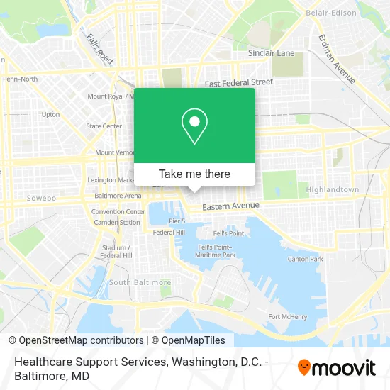 Healthcare Support Services map