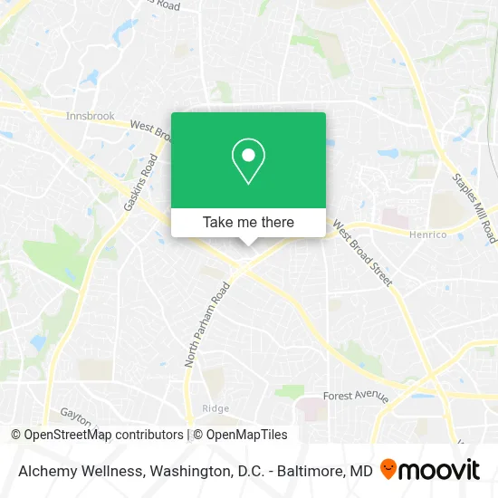 Alchemy Wellness map