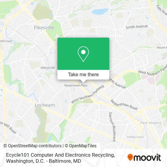 Ecycle101 Computer And Electronics Recycling map
