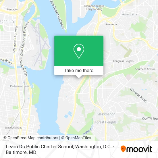Learn Dc Public Charter School map