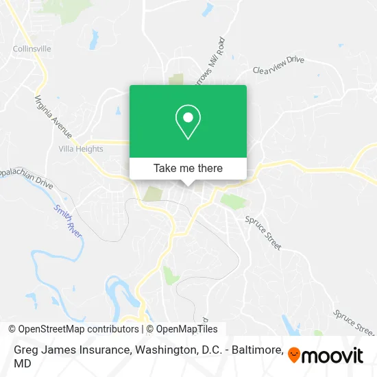 Greg James Insurance map
