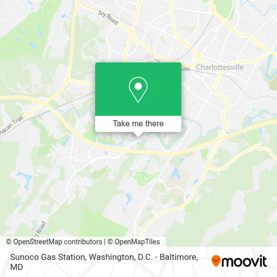 Sunoco Gas Station map