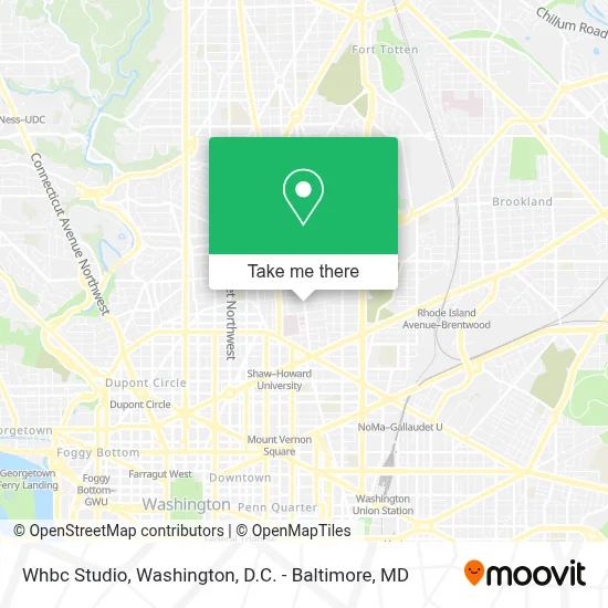 Whbc Studio map