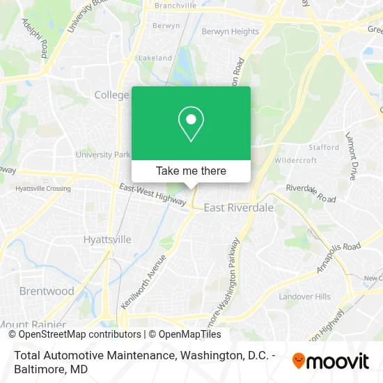 Total Automotive Maintenance map