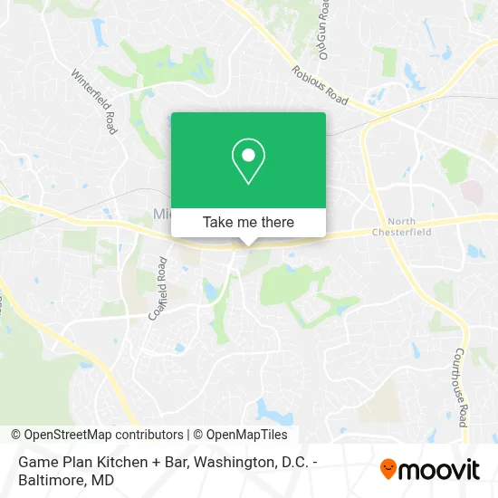 Game Plan Kitchen + Bar map