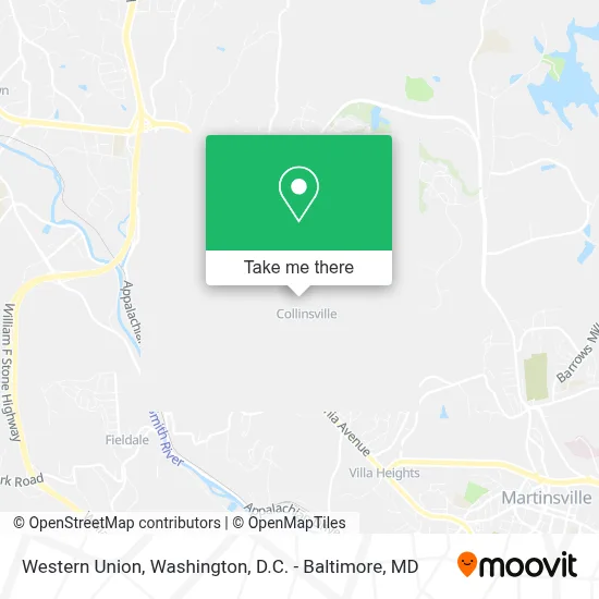 Western Union map