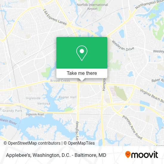 Applebee's map