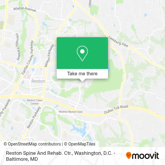 Reston Spine And Rehab. Ctr. map