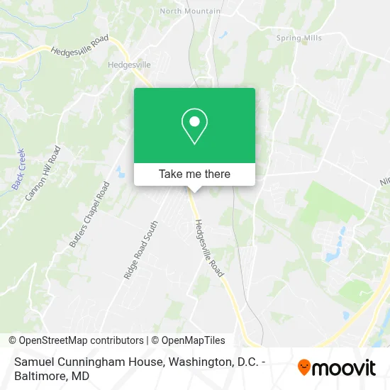 Samuel Cunningham House map