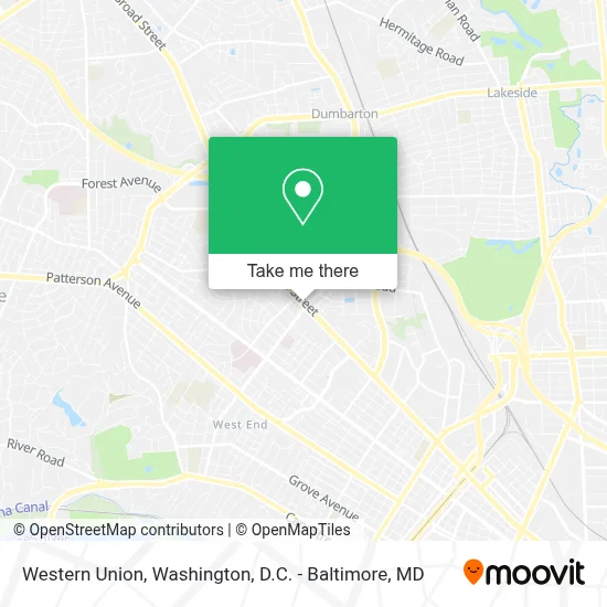 Western Union map