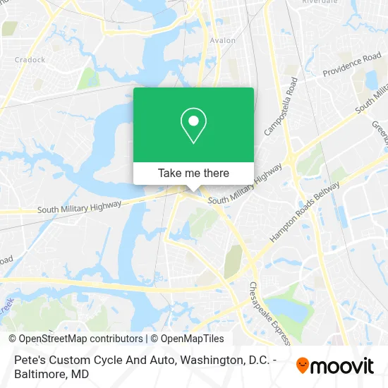 Pete's Custom Cycle And Auto map