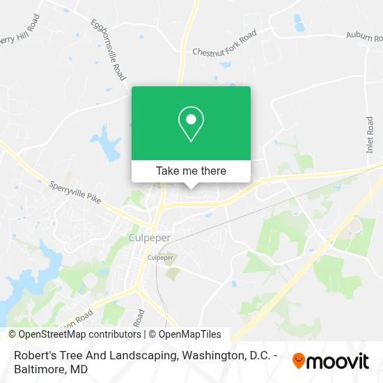 Robert's Tree And Landscaping map