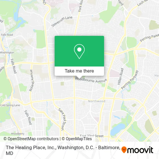 The Healing Place, Inc. map