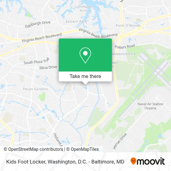 Kids Foot Locker map