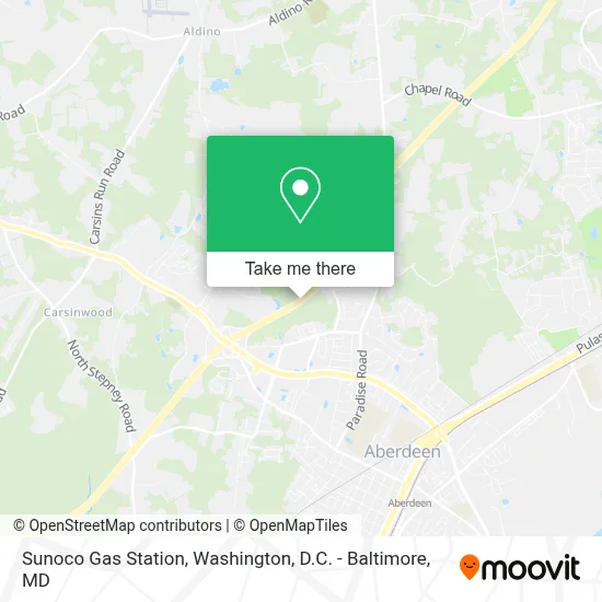 Sunoco Gas Station map