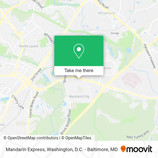Mandarin Express map