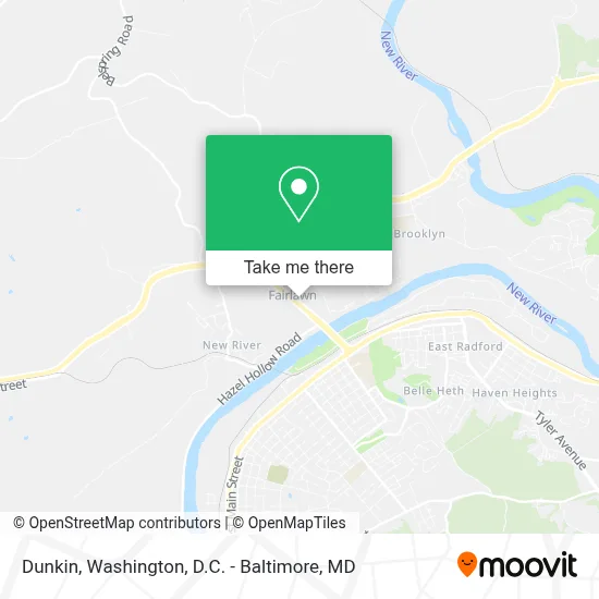 Dunkin map