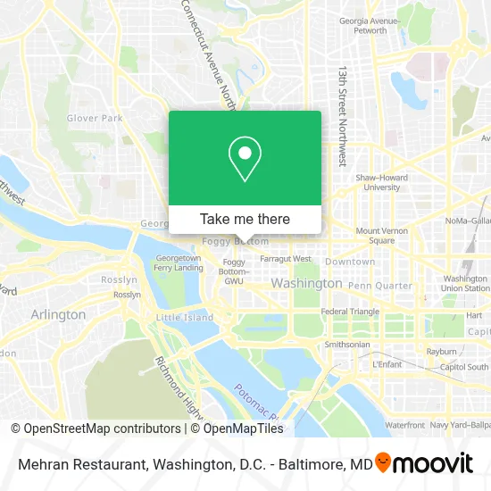 Mehran Restaurant map