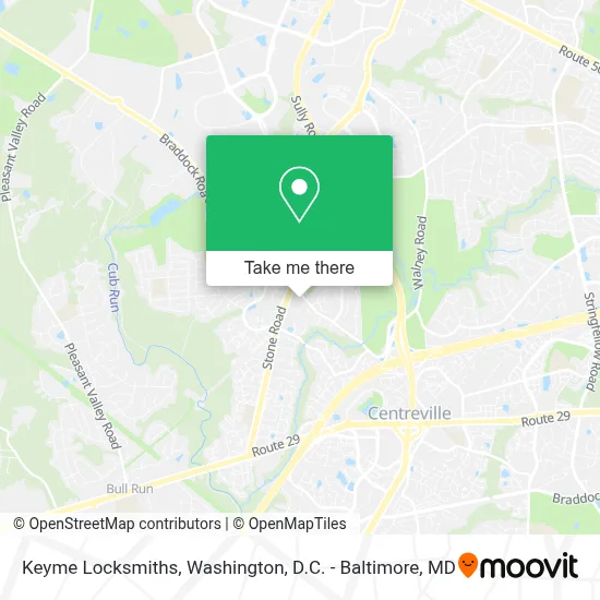 Keyme Locksmiths map