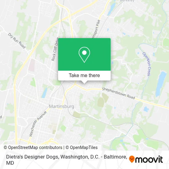 Dietra's Designer Dogs map