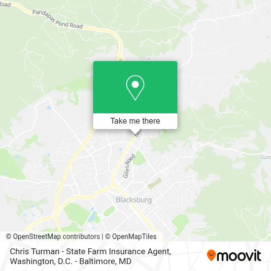 Chris Turman - State Farm Insurance Agent map